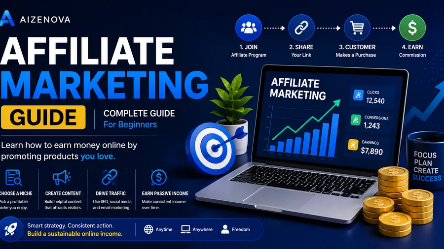Affiliate Marketing Guide: A Complete Beginner's Guide to Earning Money Online