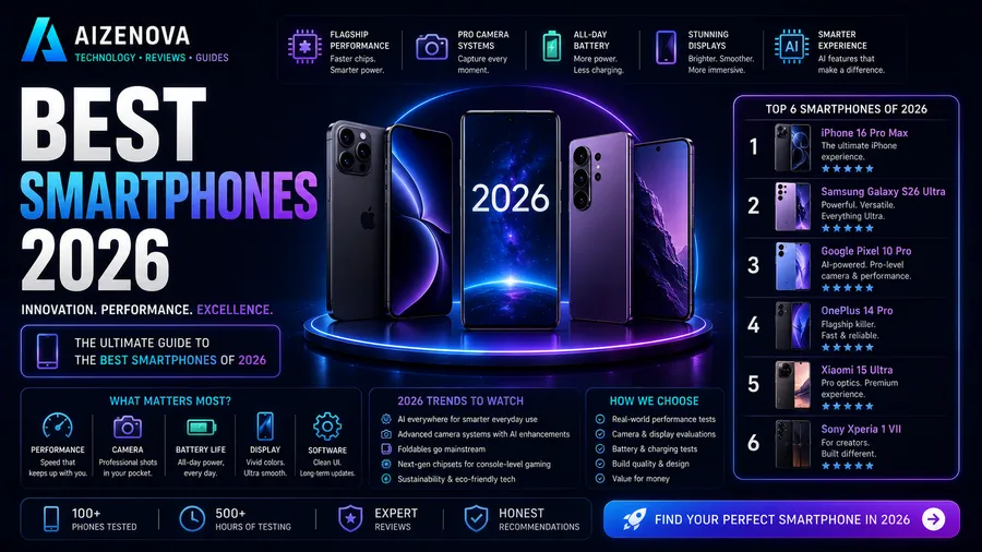 Best Smartphones in 2026: 15 Top Phones for Every Budget
