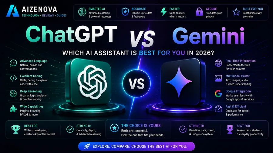 ChatGPT vs Gemini (2026): Which AI Assistant Is Better?