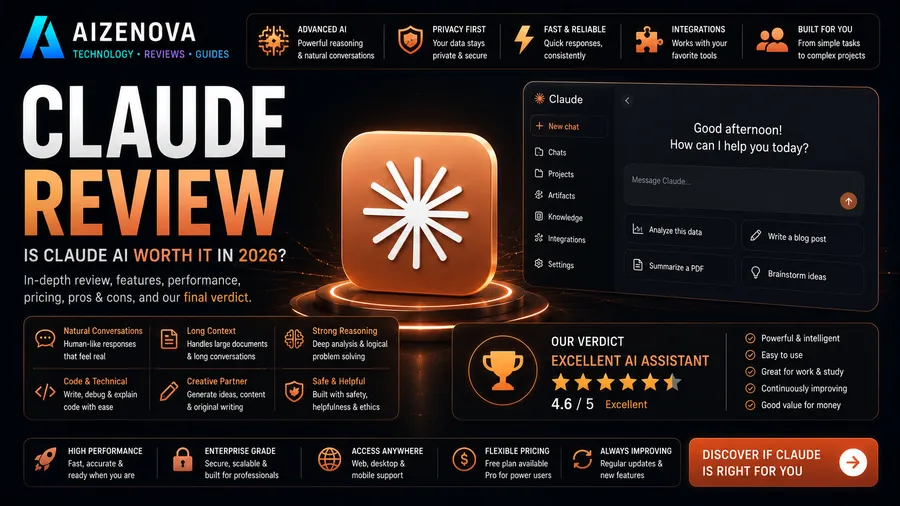 Claude AI Review (2026): Features, Pricing, Pros, Cons & Is It Worth It?